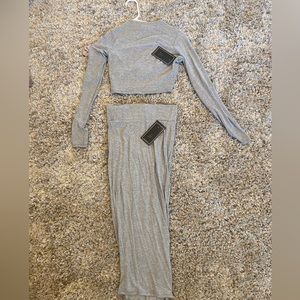 Two piece midi skirt set